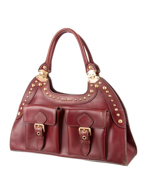 miu miu studded bag|miu handbags official website.